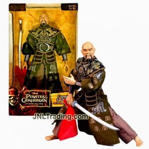 5/$50 Pirates of the Caribbean Captain Sao Feng 12" With Singapore Saber Figure